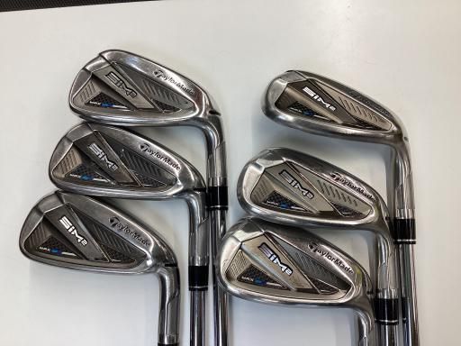 中古】 テーラーメイド SIM2 MAX 7S アイアンセット IR KBS MAX MT85