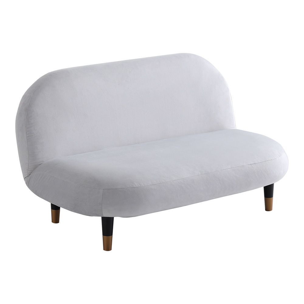 大人かわいいインテリア 2人掛けラウンドソファ Chammy -チャミー- SH-07-OKRS 2-GYBK グレーブラック