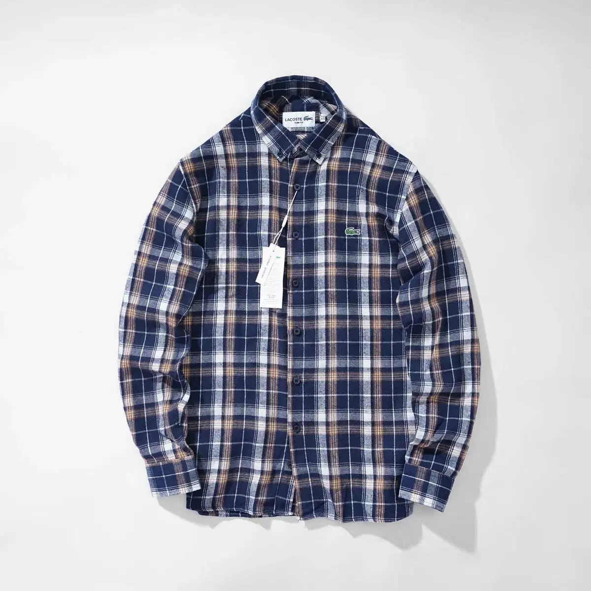ラコステ スリムフィット チェック シャツ 5種 新品 - メルカリ