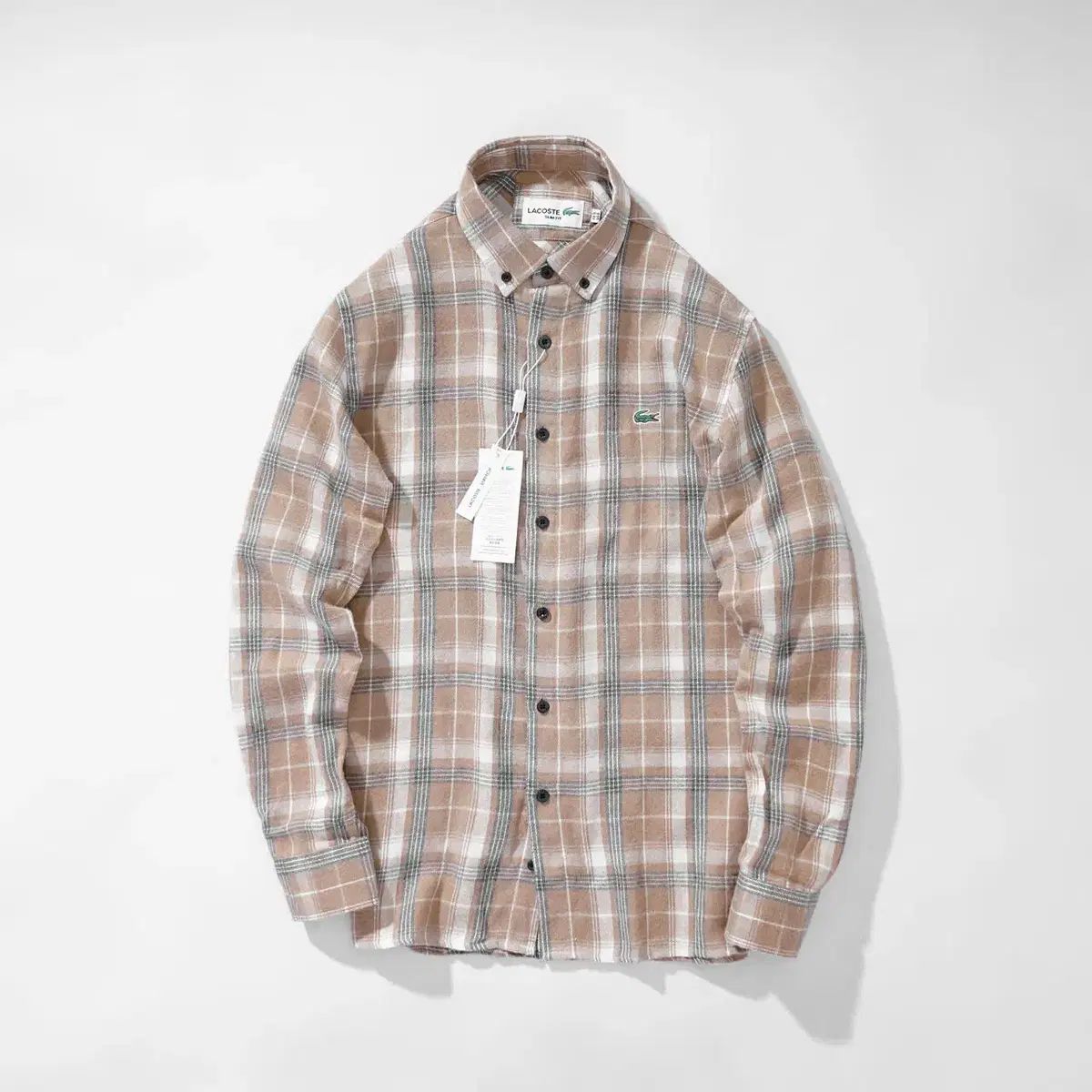 ラコステ スリムフィット チェック シャツ 5種 新品 - メルカリ