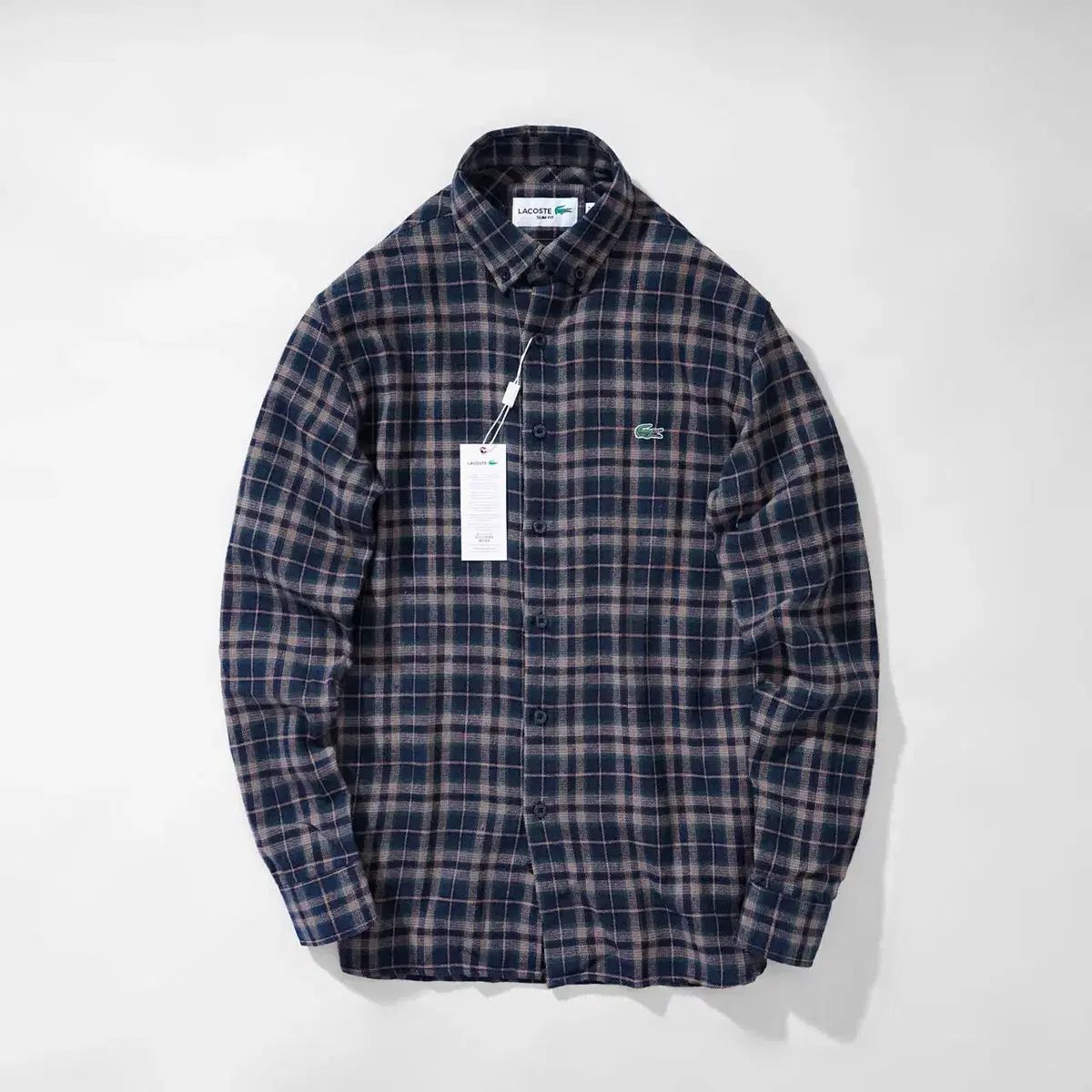 ラコステ スリムフィット チェック シャツ 5種 新品 - メルカリ