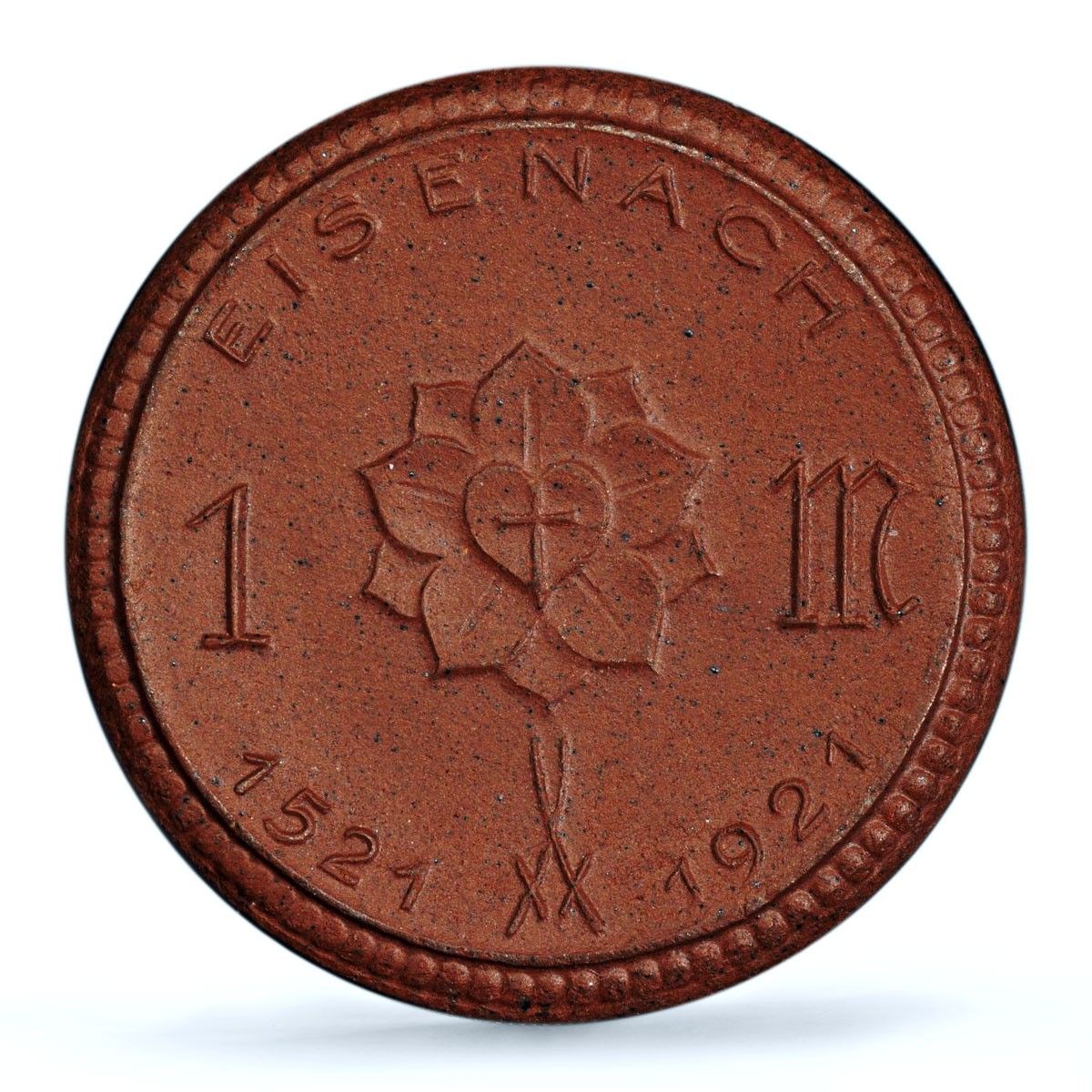 ドイツ ワイマール アイゼナハ 1 マーク マルティン ルター MS 66 PCGS