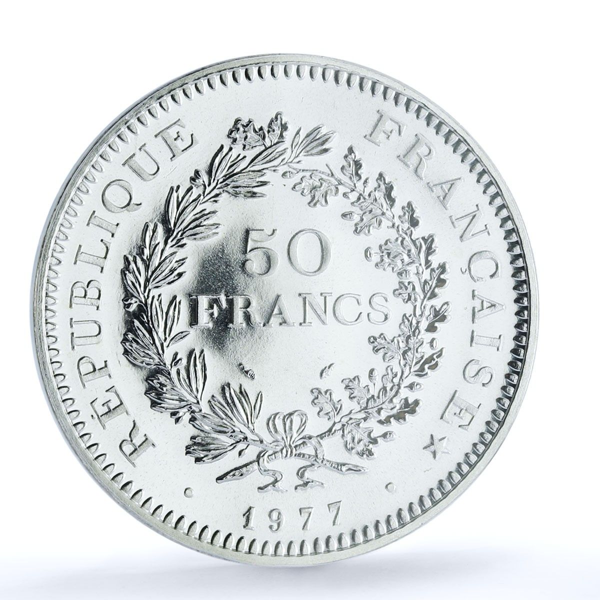 フランス 50フラン ヘラクレス KM-941.1 Gad-882 F-427 MS 67 PCGS