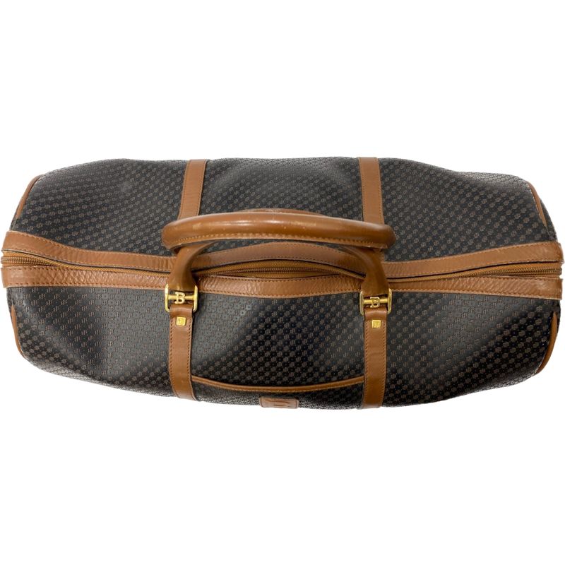 【美品】BALLY バリー ボストンバッグ 旅行用 PVC 大容量 レザー BALLY バリー PVC×レザー ボストンバッグ トラベルバッグ 旅行かばん