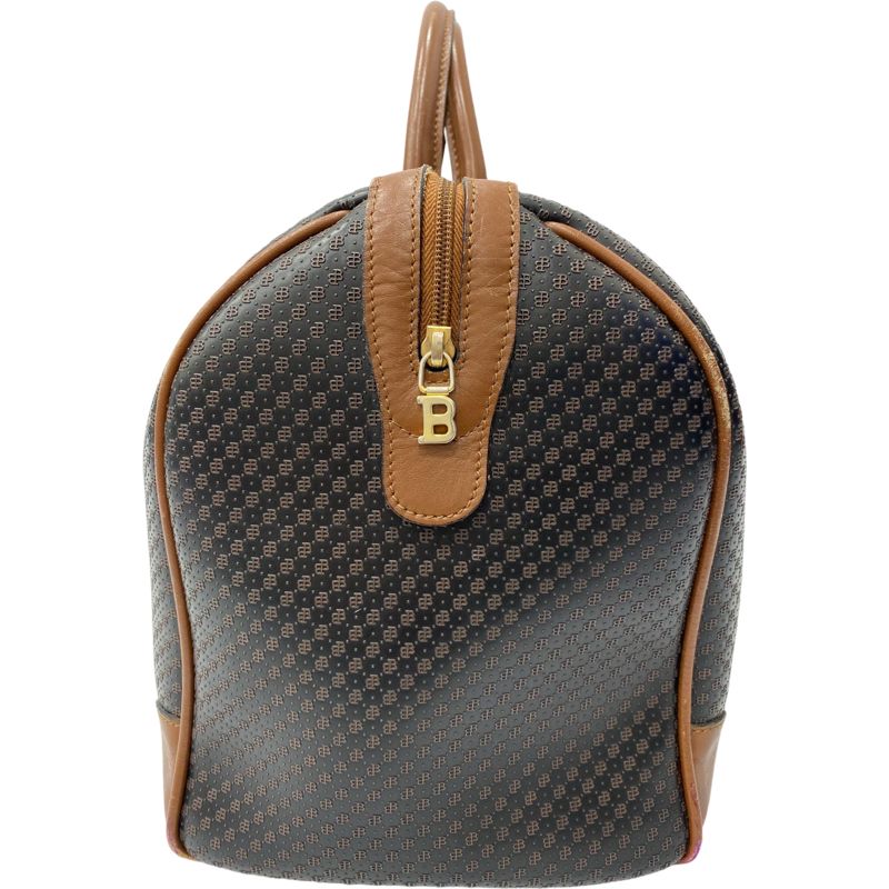 BALLY バリー PVC×レザー ボストンバッグ トラベルバッグ 旅行かばん