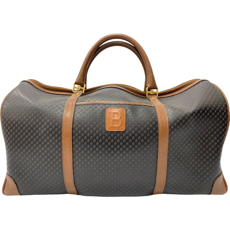 BALLY バリー PVC×レザー ボストンバッグ トラベルバッグ 旅行かばん