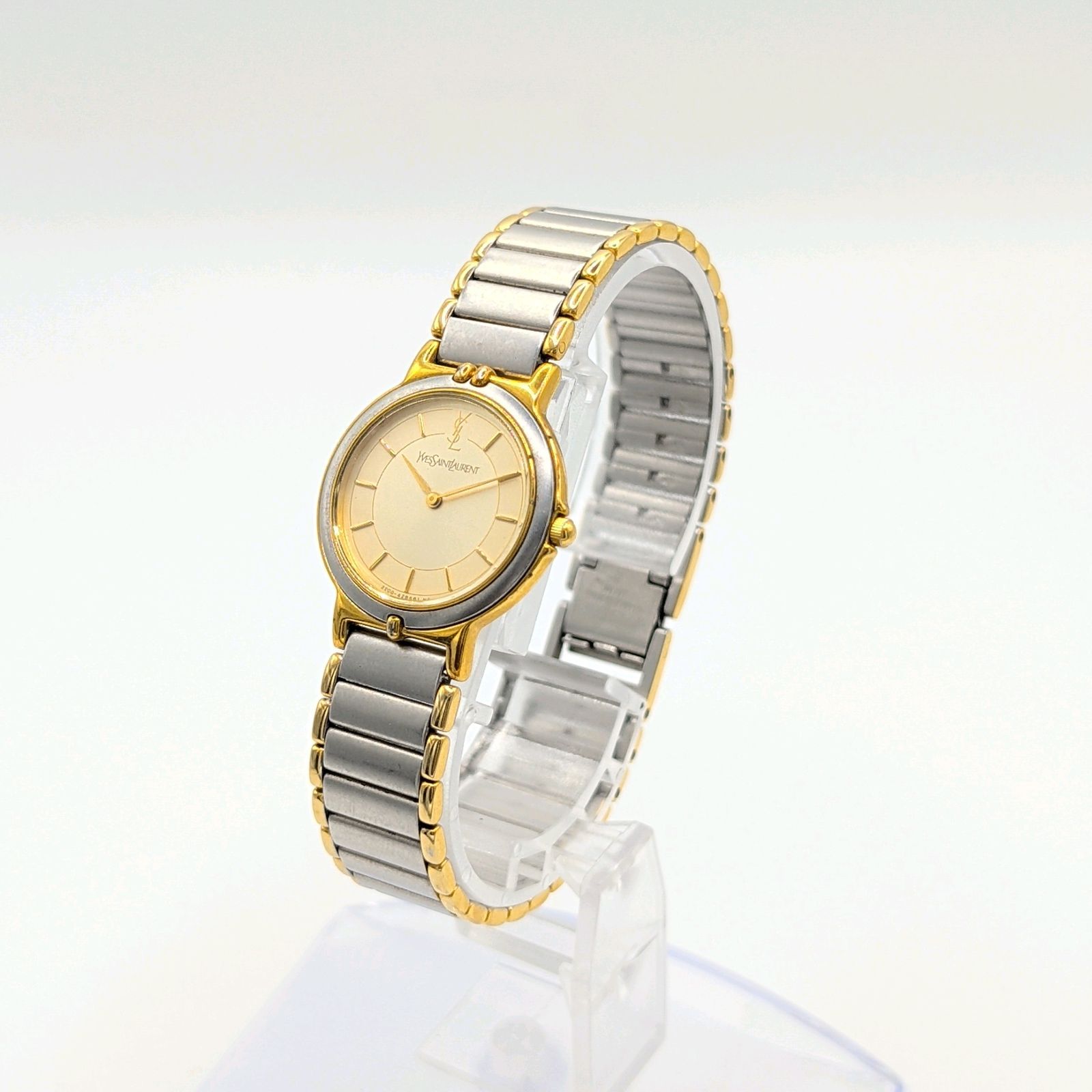 Yves Saint Laurent 2200-228481 Watch quartz Ladies Gold Silver