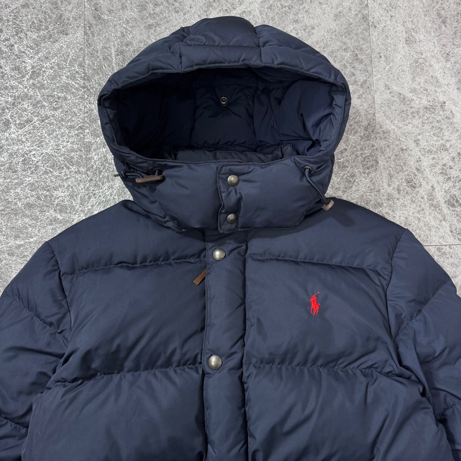 美品 POLO RALPH LAUREN ポロ ラルフローレン 肉厚 刺繍ロゴ フード