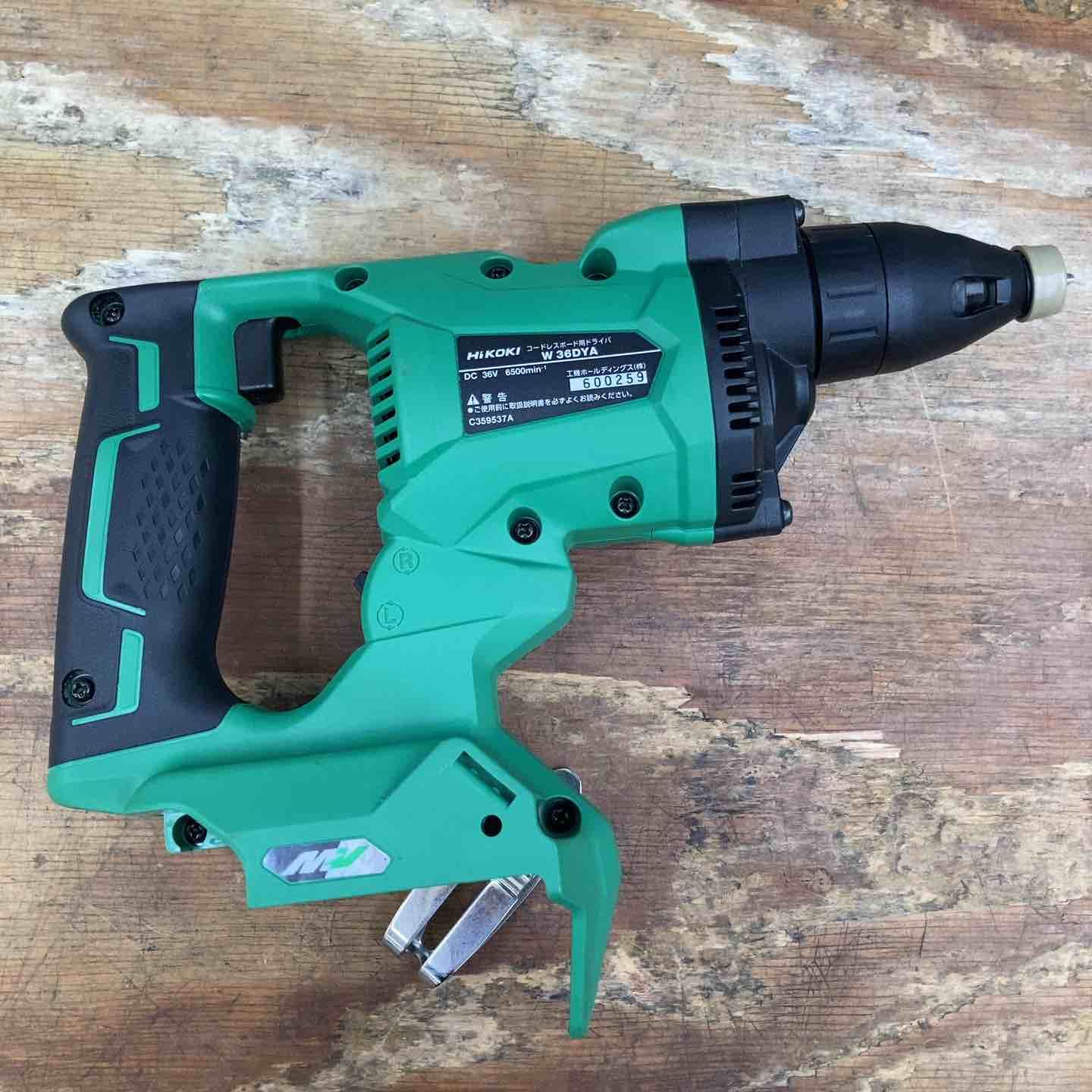 ハイコーキ HIKOKI 旧 日立工機 コードレススクリュードライバ W 36 DYA NN ボード用 V 本体のみ 柏店