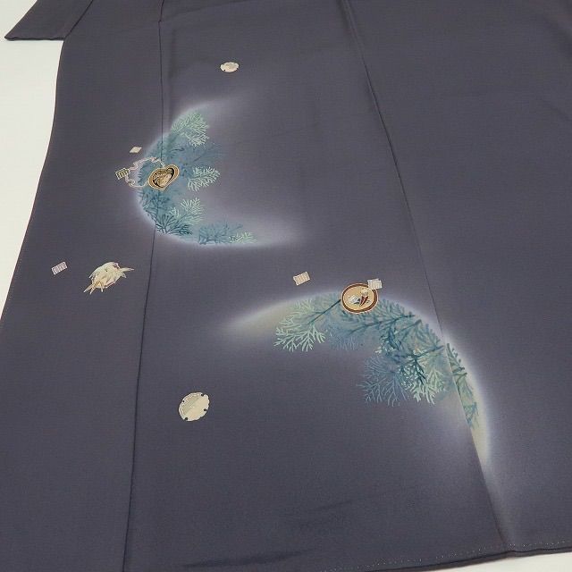 六花-RIKKA- 正絹 トールサイズ 源氏香 雪輪 宝尽くし 訪問着 着物 A 4068