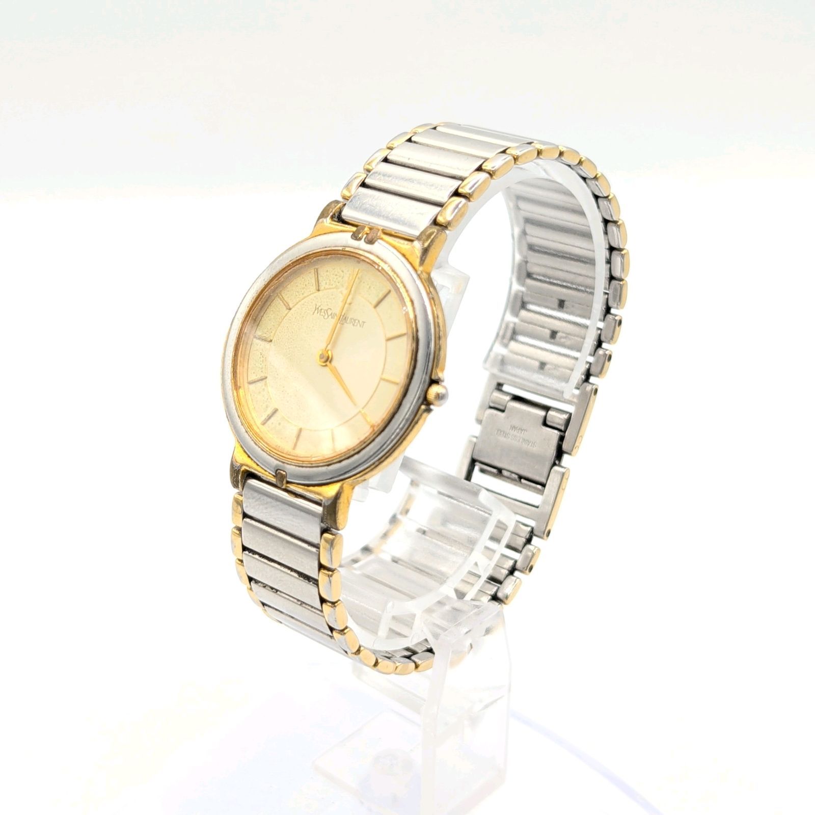 Yves Saint Laurent 4620-E62267 Watch QZ Ladies Gold Silver Combi