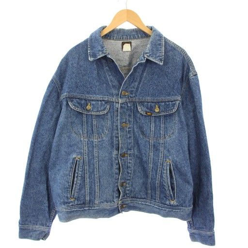 リー LEE 80-90's デニムジャケット Gジャン ジージャン XL 青 PATD