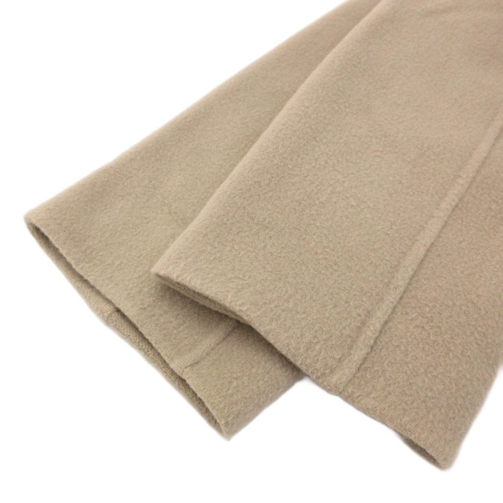 ウィムガゼット Whim Gazette コート ノーカラー カシミヤ混 ロング丈