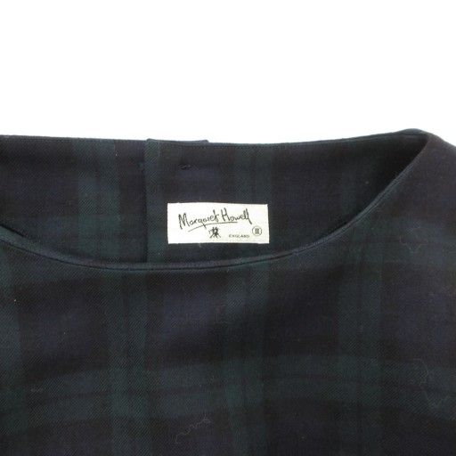 マーガレットハウエル MARGARET HOWELL シャツワンピース ブラック