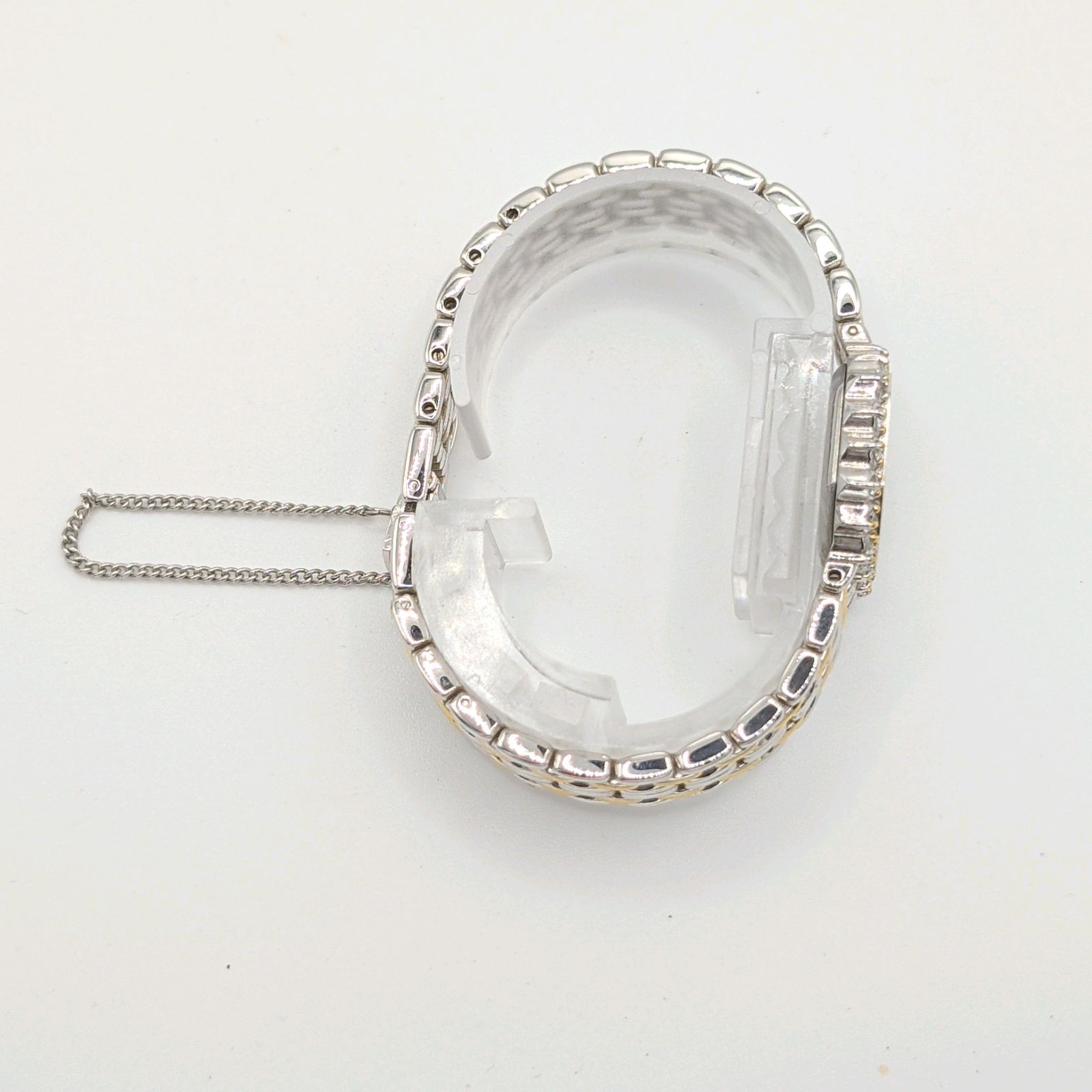 RADO DIASTAR QZ Ladies Octagon Dia Bezel Gold Silver Combi Y2K 00S