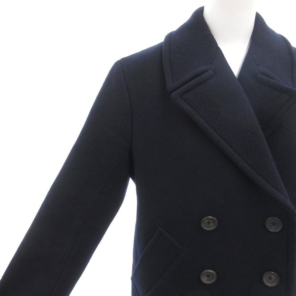 サイ ベーシックス SCYE BASICS ピーコート Pコート カシミヤ混 38 紺