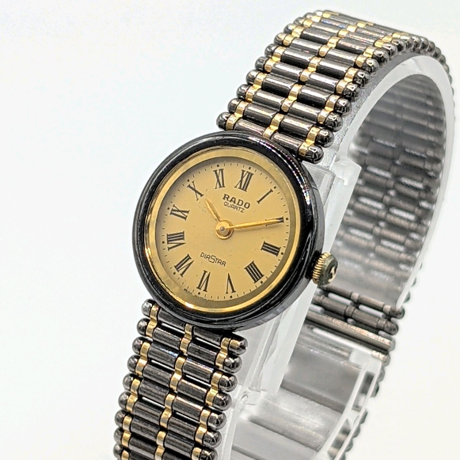 RADO DIASTAR 133.9620.3 Watch Quartz Ladies Round Gold Y2K 00S