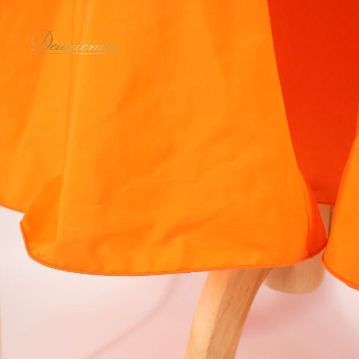 フラダンス 衣装 ワンピース ドレス オレンジ系 パンドール 日本製