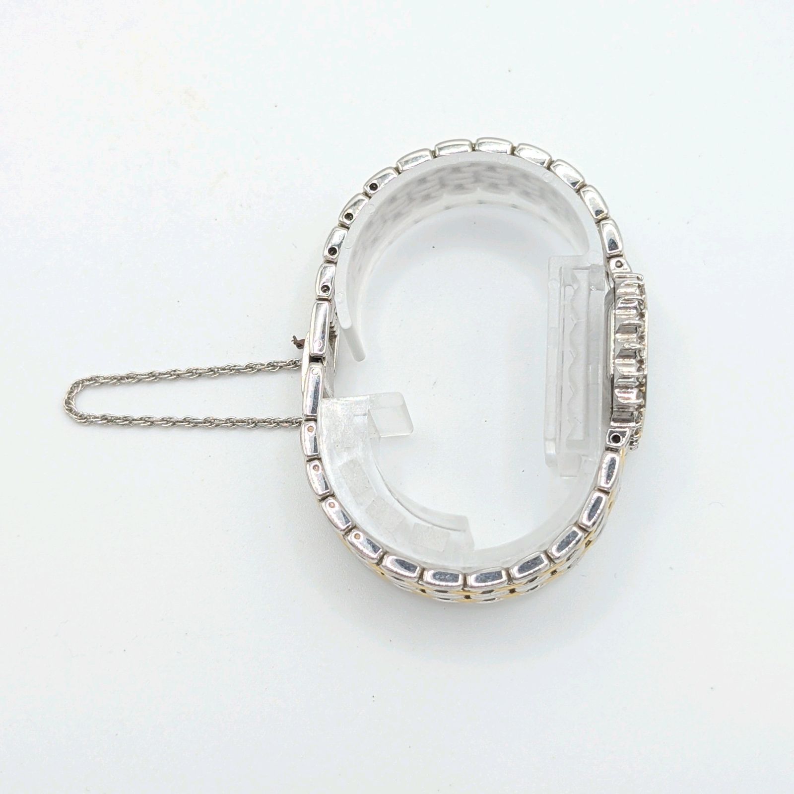  RADO DIASTAR Watch QZ Ladies Octagon Dia Bezel G Silver Combi Y 2 K 00 S Not Working ラドー ダイアスター 時計 クオーツ レディース オクタゴン ゴールド シルバー 不動品 腕時計(クォーツ) 腕時計(アナログ)