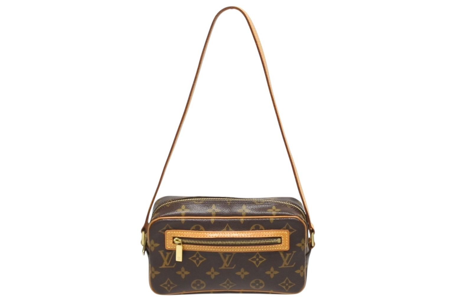 LOUIS VUITTON ルイヴィトン ポシェットシテ ワンショルダーバッグ M 51183 モノグラムキャンバス レザー ブラウン 4 b 009715