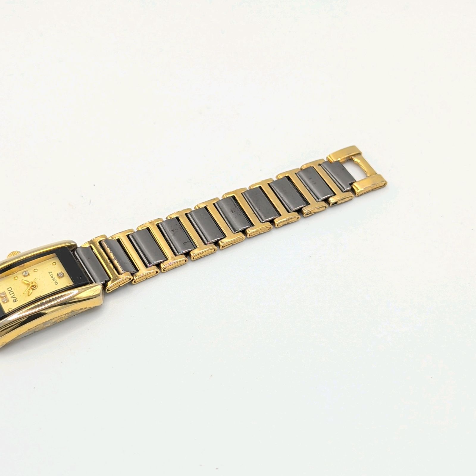 RADO Watch Quartz Ladies Square Gold Y2K 00S Vintage Not Working