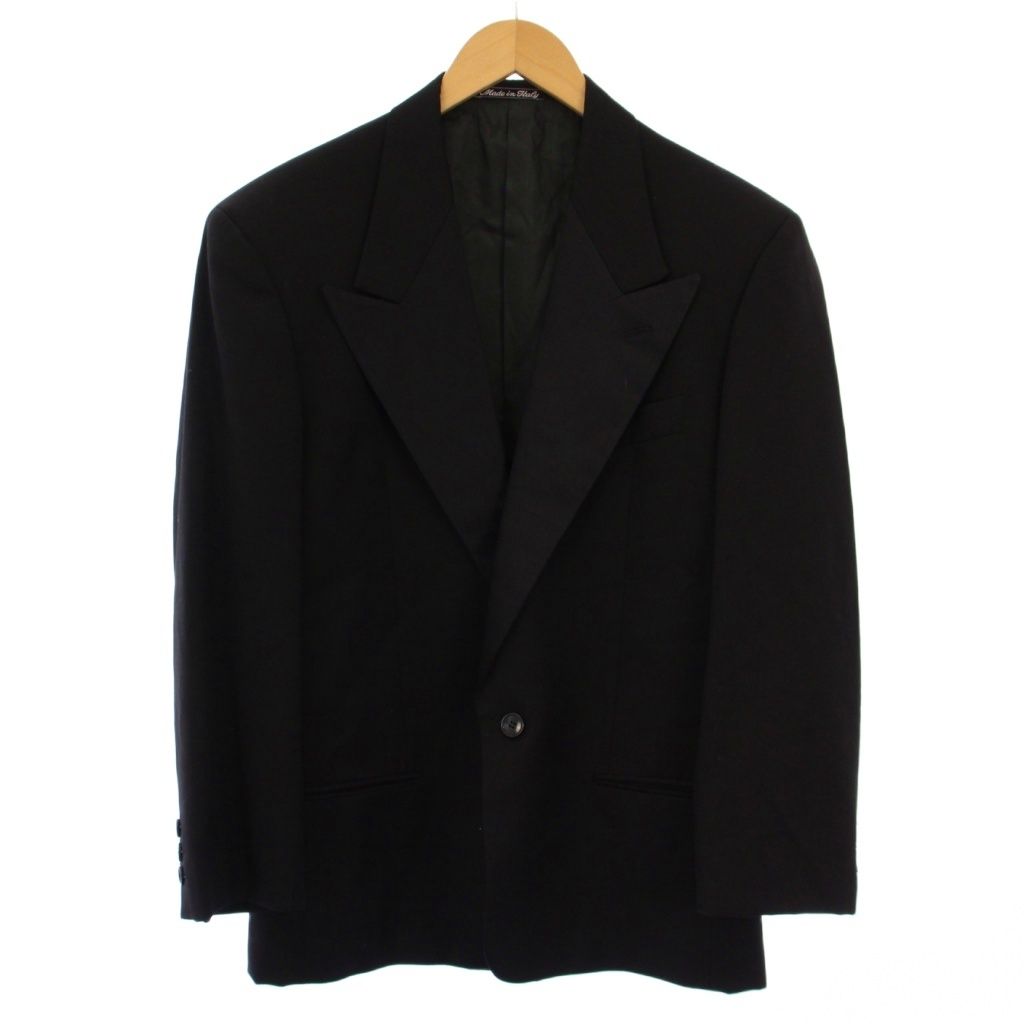 Giorgio Armani 黒ジャケット サイズ38 ジョルジオアルマーニ GIORGIO ARMANI テーラードジャケット 総裏地