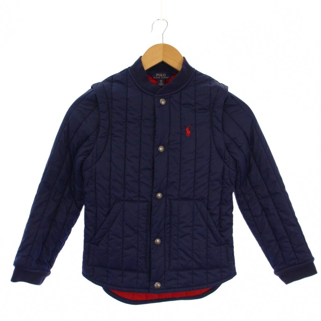 ポロ ラルフローレン POLO RALPH LAUREN ブルゾン ジャケット ロゴ刺繍 S P 8 ネイビー BM