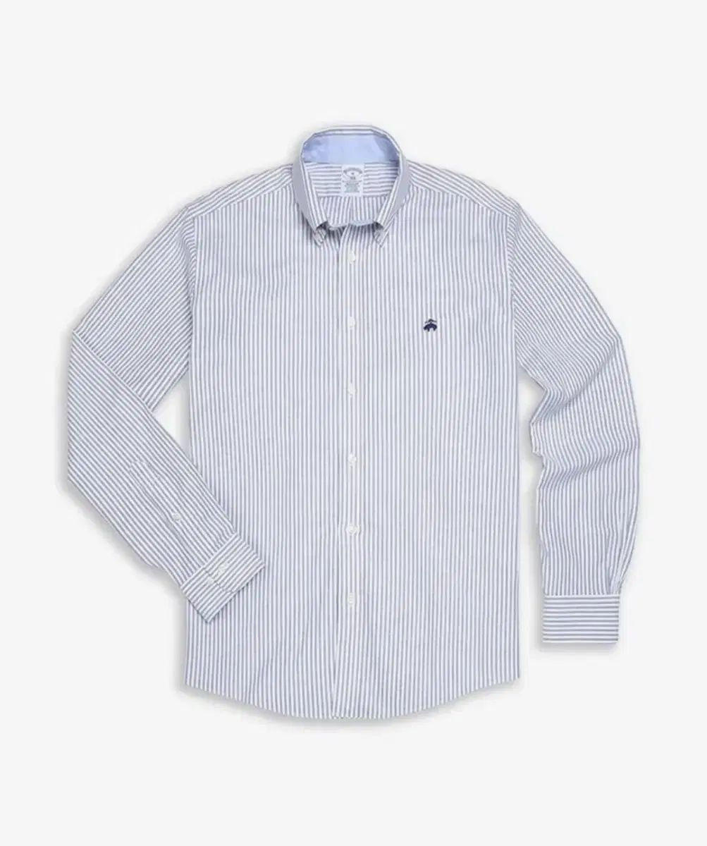 ブルックス ブラザーズ レギュラーフィット ノンアイロン オックスフォード バンガルストライプシャツ ブルー Mサイズ