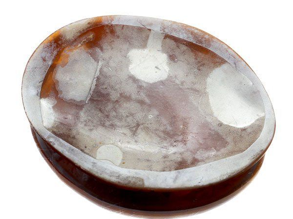 ジュエリー極】森の男女彫刻 シェルカメオルース 55.3mm×40.5mm