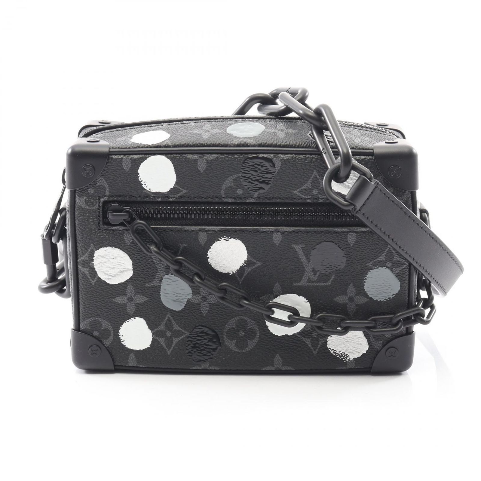 ルイ ヴィトン LOUIS VUITTON ショルダーバッグ LV × YK ミニ ソフトトランク モノグラムエクリプス M 81936 PVCコーティングキャンバス レザー LV×YK