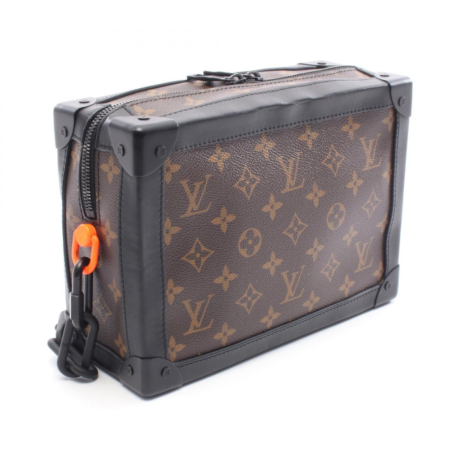 ルイ ヴィトン LOUIS VUITTON ショルダーバッグ ソフトトランク モノグラムソーラーレイ M 44478 PVCコーティングキャンバス レザー メンズ A