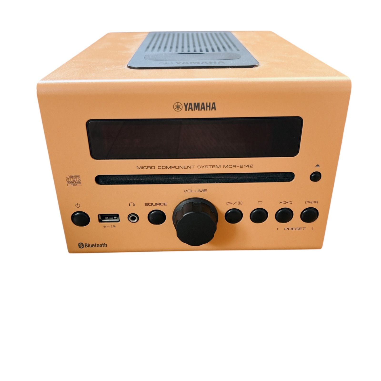 YAMAHA MCR-B142 ミニコンポ リモコン付き オレンジ マイクロ