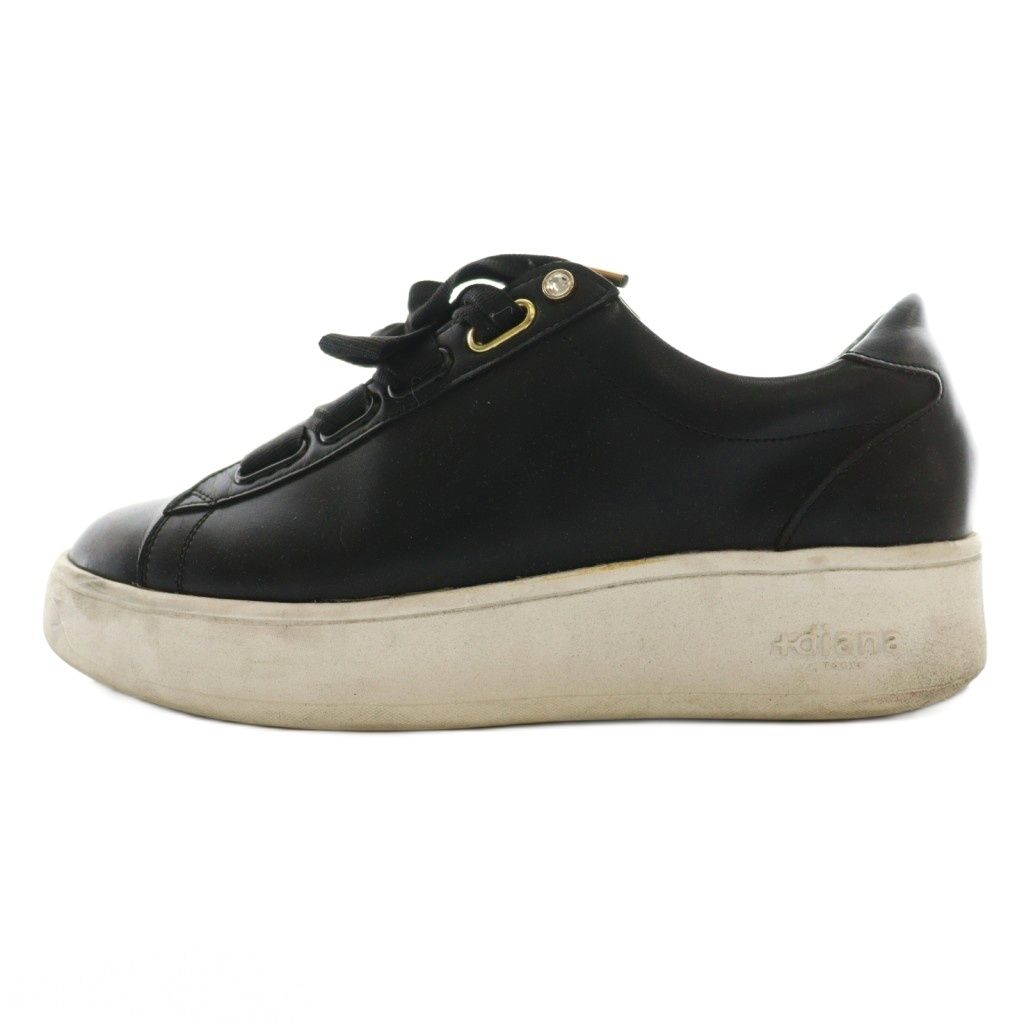 ダイアナ DIANA プラス + 超軽量リボンスニーカー 厚底 US7.5 24.5cm