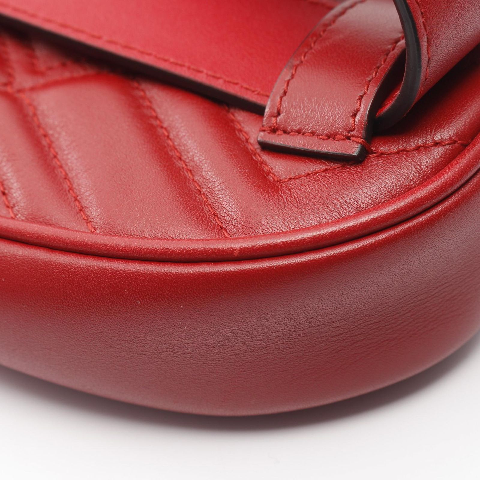 グッチ GUCCI ウエストバッグ GGマーモント 476434 レッド レザー GG