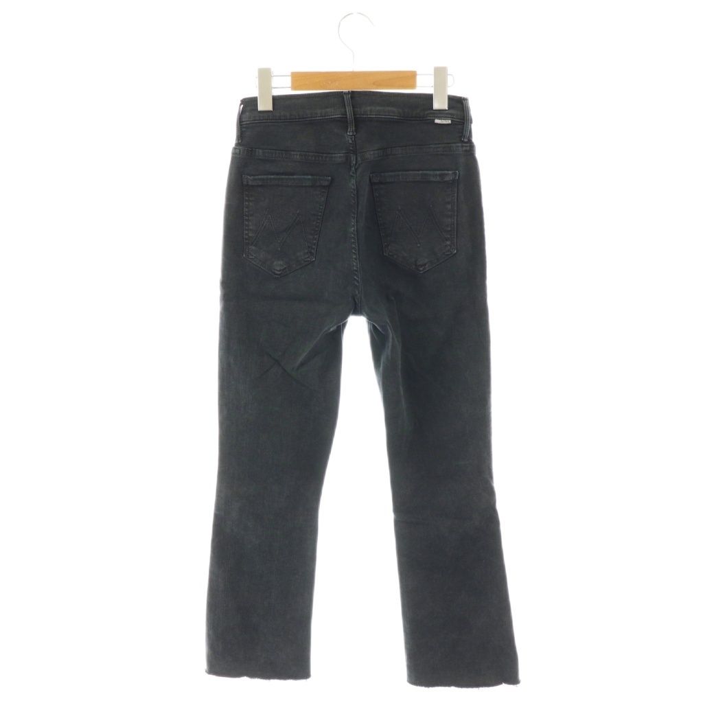 マザー mother ADED BLACK INSIDER CROP デニムパンツ フレア