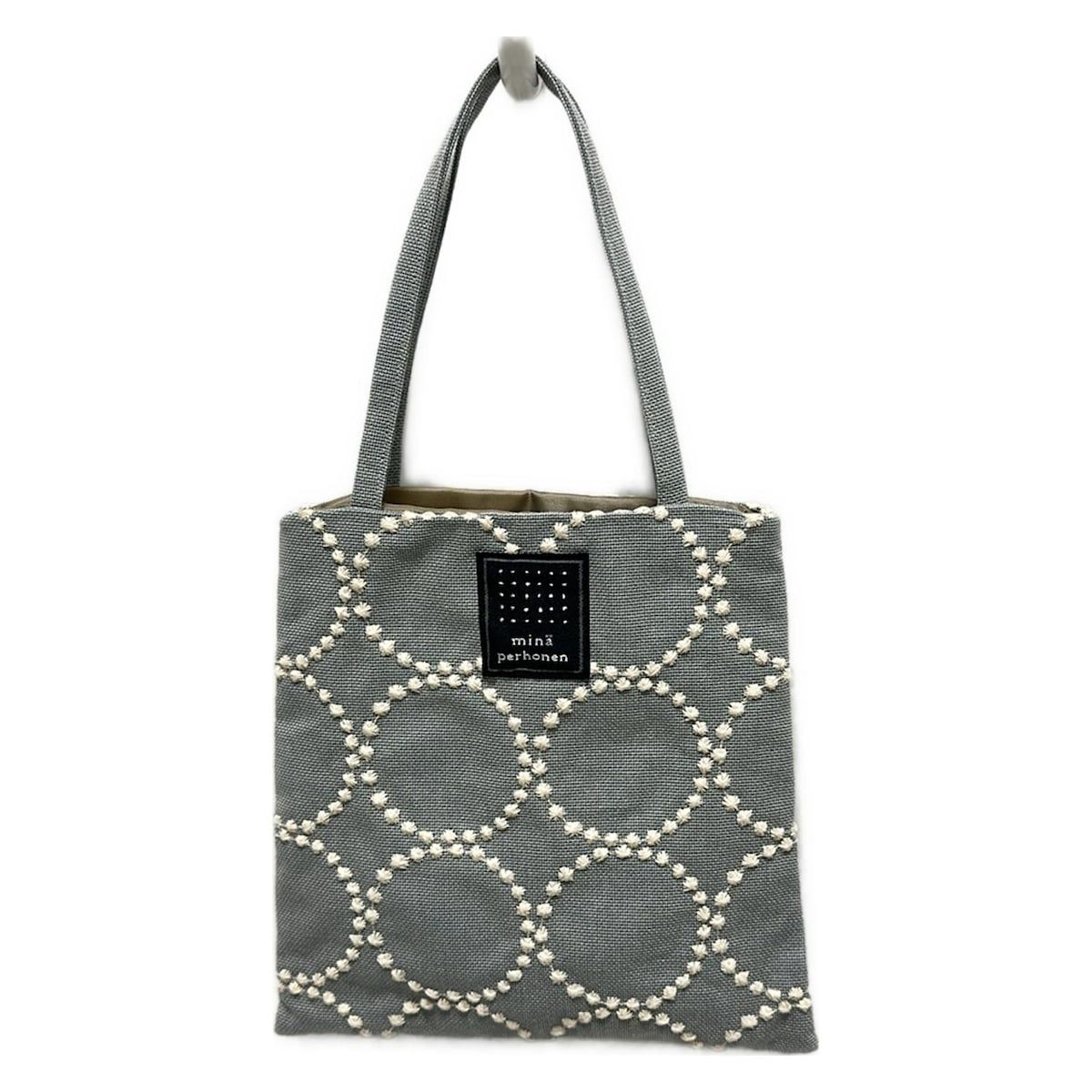 mina perhonen (mina)(ミナペルホネン) トートバッグ - ライトブルー