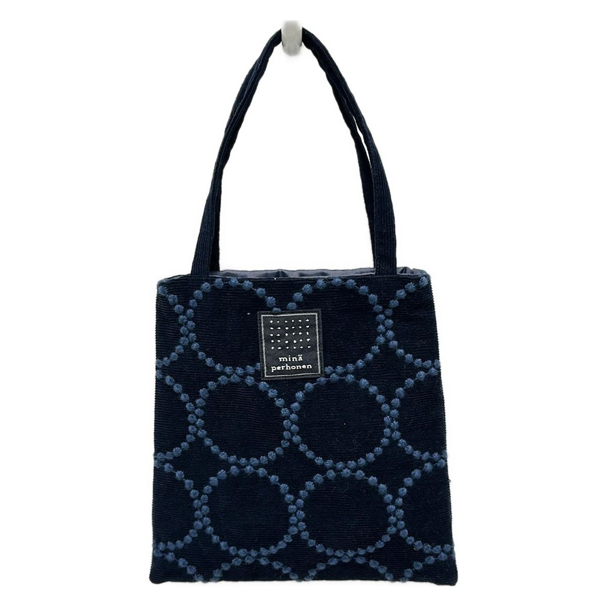 mina perhonen (mina)(ミナペルホネン) トートバッグ - ダークネイビー
