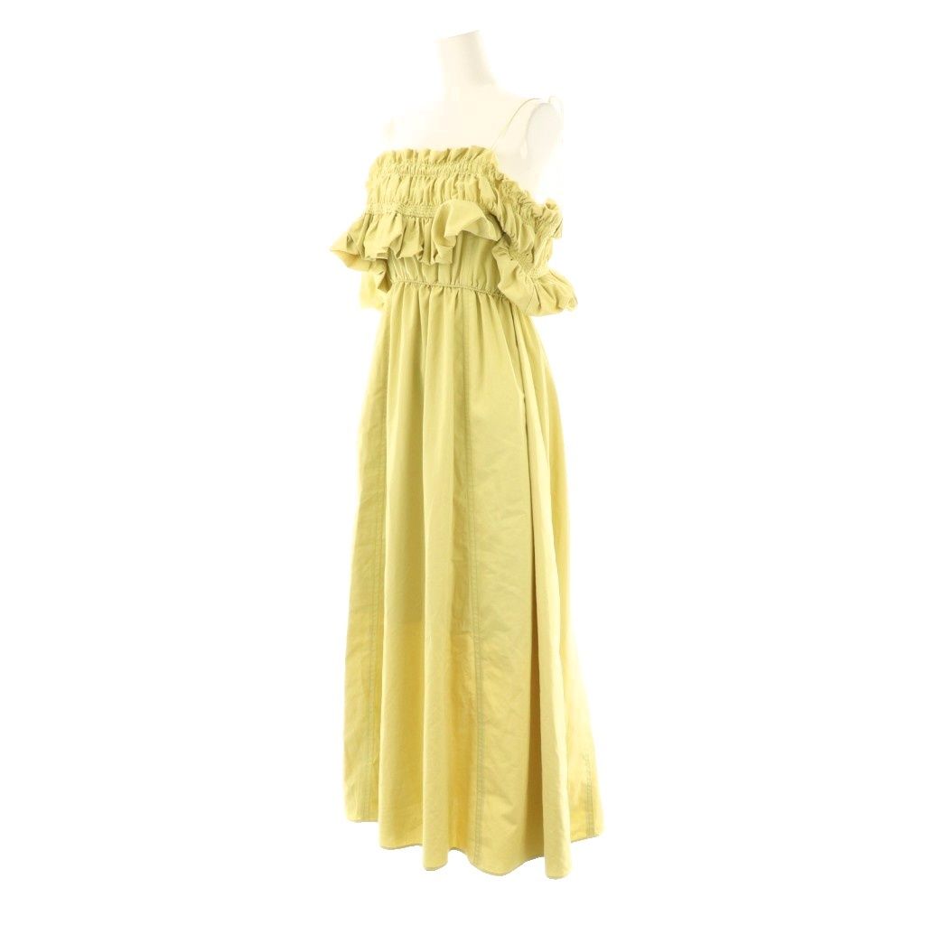 SNIDEL / 25SS/スモッキングキャミワンピース/0/ポリエステル/YLW/SWFO252074 スナイデル SNIDEL 25SS スモッキングキャミワンピース 0 イエロー /DO