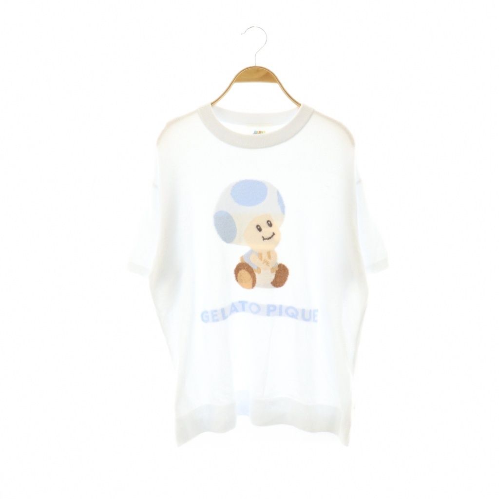 ジェラートピケ gelato pique キノピオ ジャガード プルオーバニット