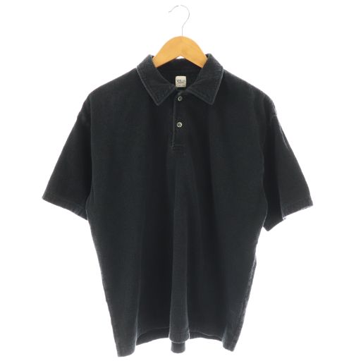 ロンハーマン Ron Herman 25SS パイル ポロシャツ 半袖 L ネイビー /DF