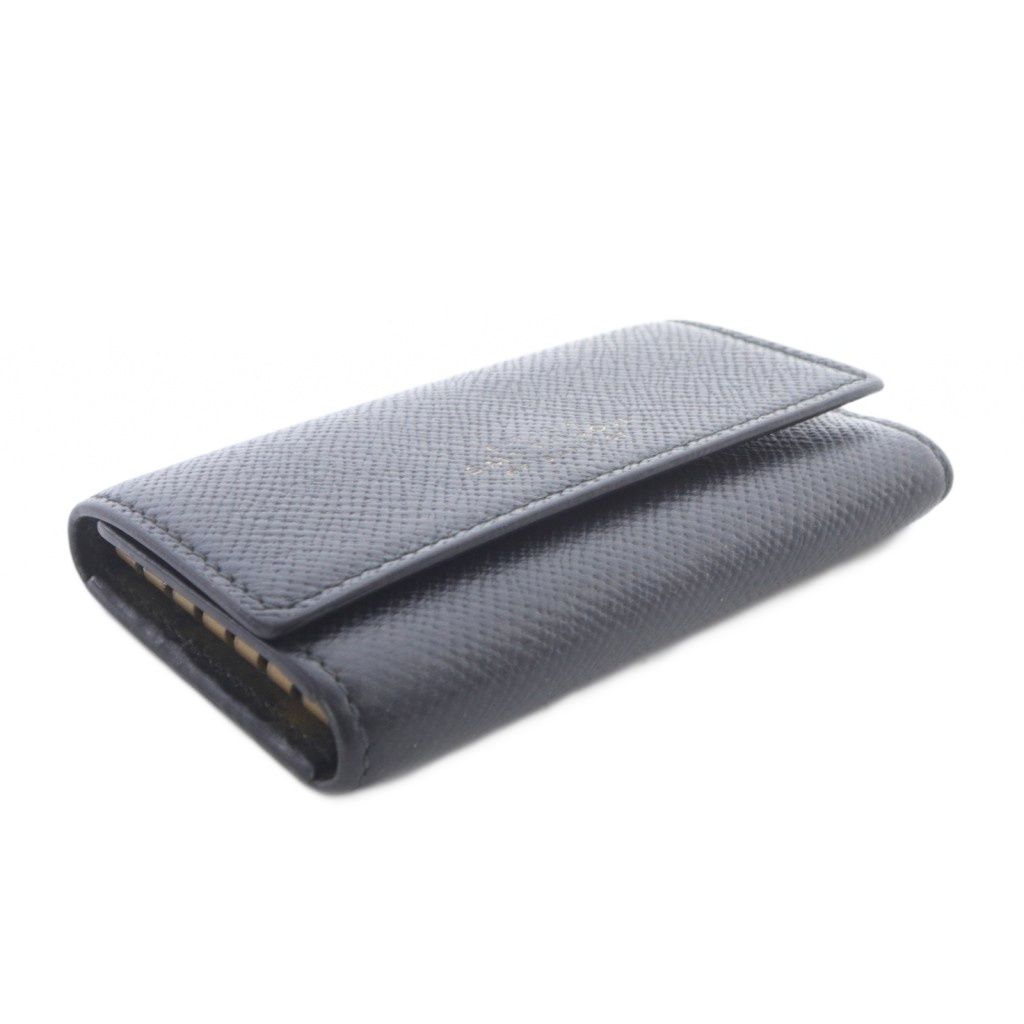 スマイソン smythson キーケース レザー ロゴ 黒 - メルカリ