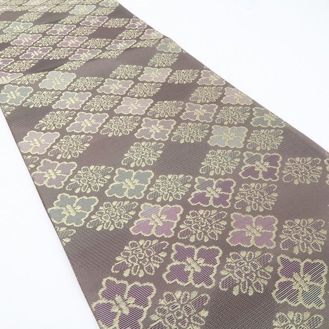 ❁tomihisa❁ 花菱 着物 正絹 古典の品格を纏い現代を歩む花菱 袋帯 7249
