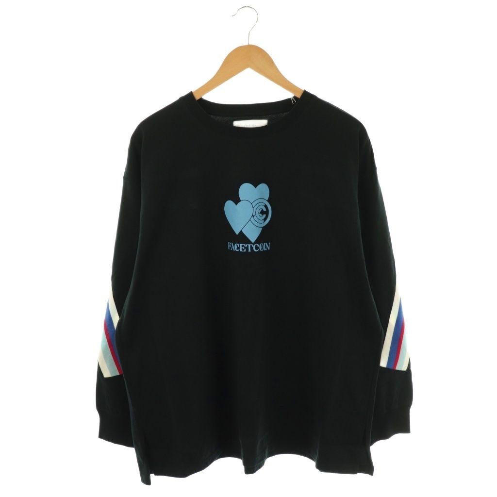 【中古】ファセッタズム × CPD RIB LONG TEEカットソー Tシャツ 長袖 コットン 5 黒 CPD-TEE-U01 ファセッタズム FACETASM × CPD RIB LONG TEEカットソー Tシャツ 長袖