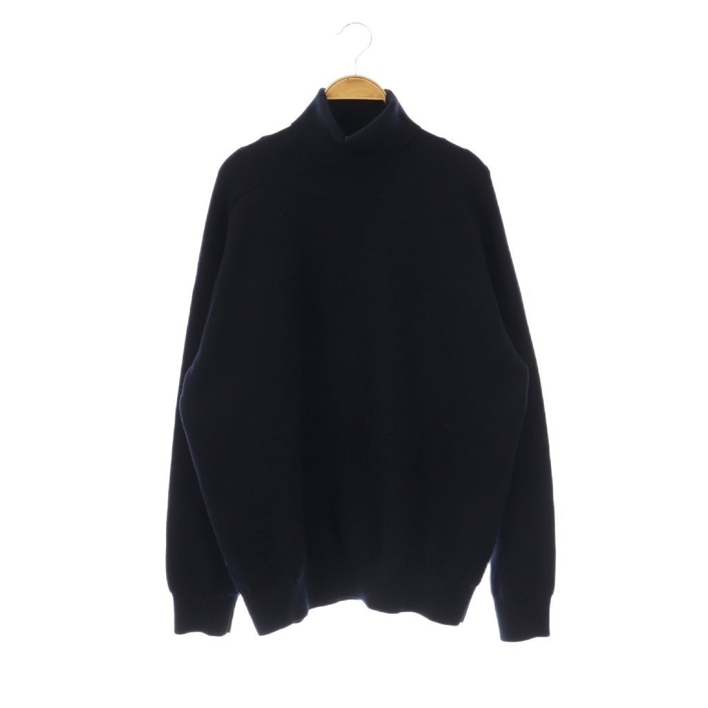 スローン SLOANE 日本製 12G 天竺 ダブルフェイスタートルネックニット