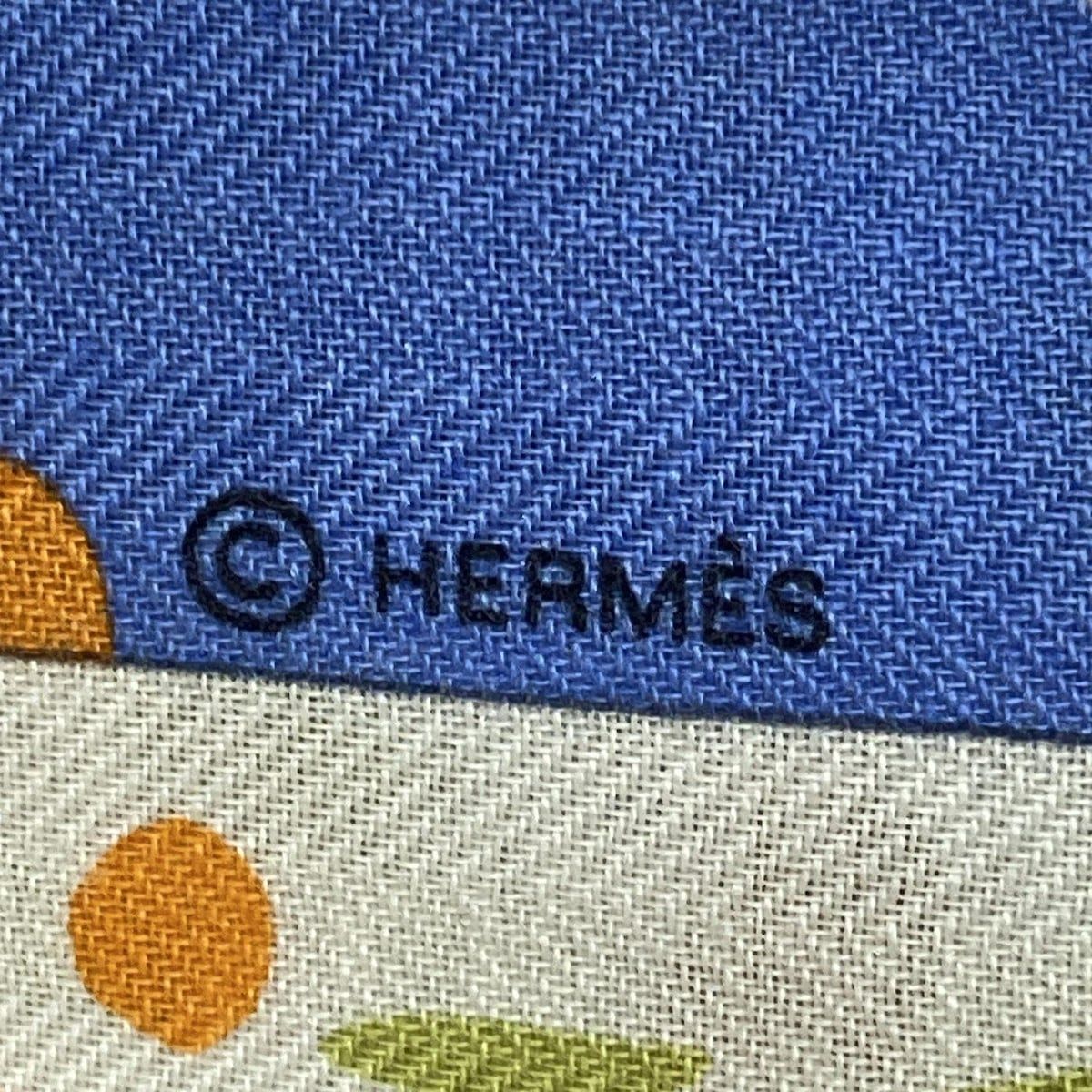 HERMES エルメス ストール ショール カレ ジェアン カレ140 04 グリーン ピンク マルチ カシミヤ シルク