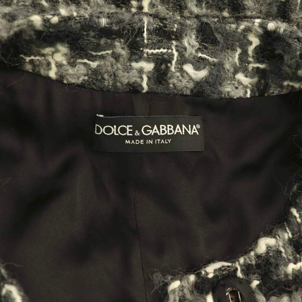 ドルチェ&ガッバーナ ドルガバ DOLCE&GABBANA ツイードコート ノー