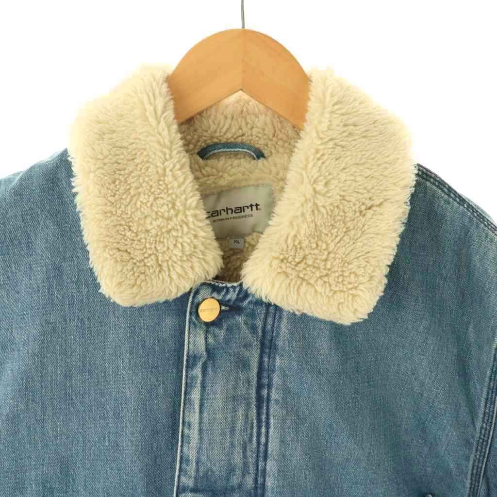 カーハート carhartt PHOENIX COAT ボア デニムジャケット XL ブルー