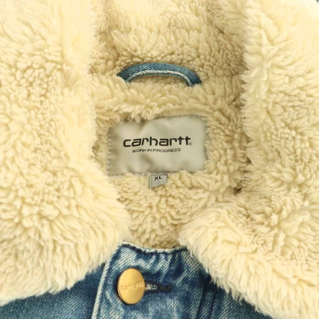 カーハート carhartt PHOENIX COAT ボア デニムジャケット XL ブルー
