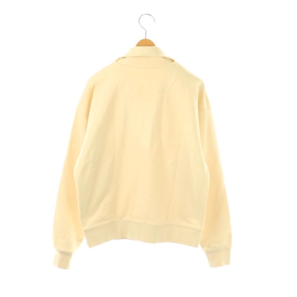 メゾンキツネ MAISON KITSUNE ハーフジップスウェットシャツ S ベージュ AG OS SH