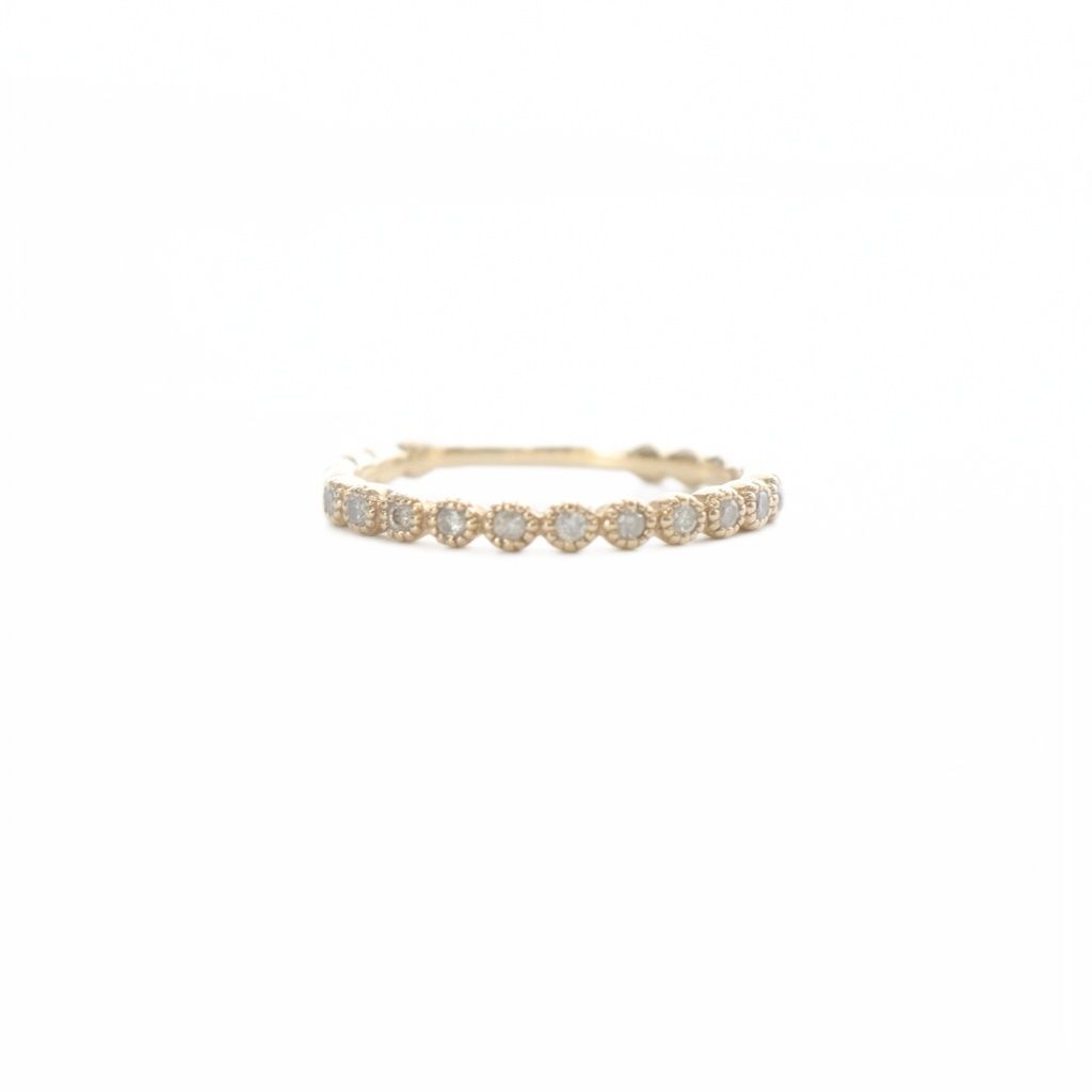 アガット 指輪 リング 9号 K10 ダイヤ 0.09ct ゴールド - メルカリ